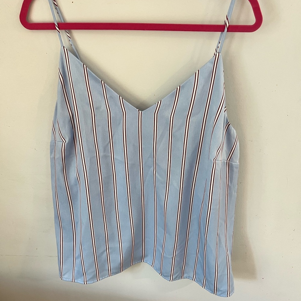 Sonoma Light Blue Striped Camisole